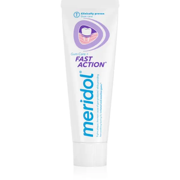 Meridol Fast Action pastă de dinți pentru protecția gingiilor pentru dinti sensibili 75 ml