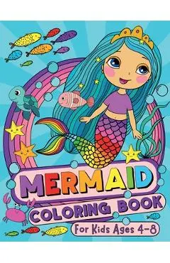 Mermaid Coloring Book for Kids Ages 4-8 - Silly Bear