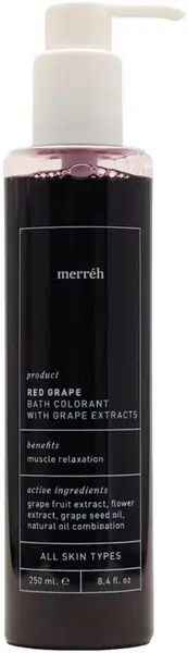 Merréh Red Grape Parfum relaxant de baie, 250 ml