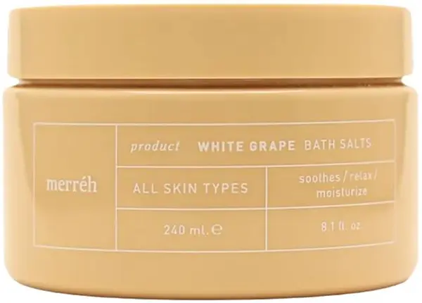 Merréh White Grape Săruri de baie regeneratoare, 240 ml