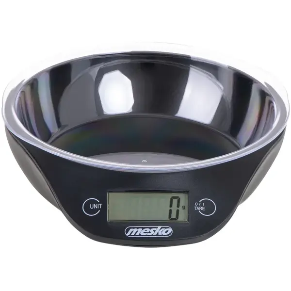 Mesko Cantar de bucatarie cu castron Mesko MS3164, 5kg / 1g , gri