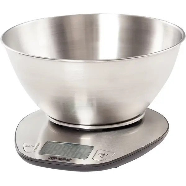 Mesko Cantar de bucatarie, Mesko MS3152, 5 Kg, Inox, Argintiu