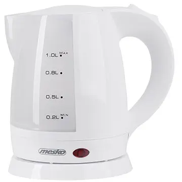 Mesko Fierbator Electric Mesko MS 1276, 1600 W, Capacitate1 L, Plastic, Alb