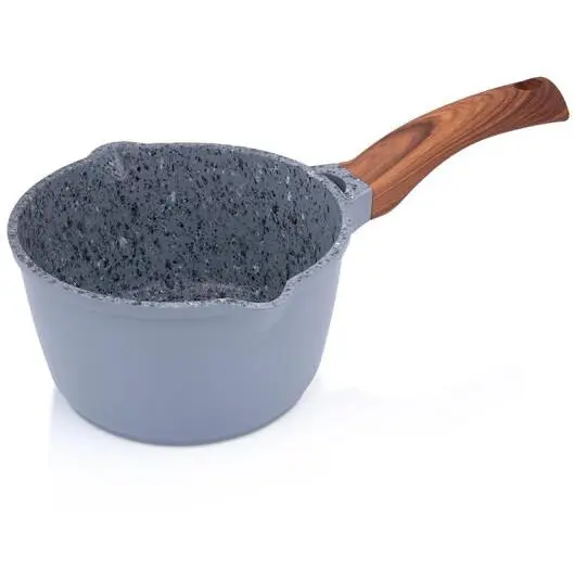 Metalac Cratita cu maner Metalac Gurmeo T04066, aluminiu, diametru 16 cm, Gri