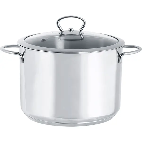 Metalac Oala 1.4l cu capac din sticla Kulinaria Metalac inox/24cm/8l