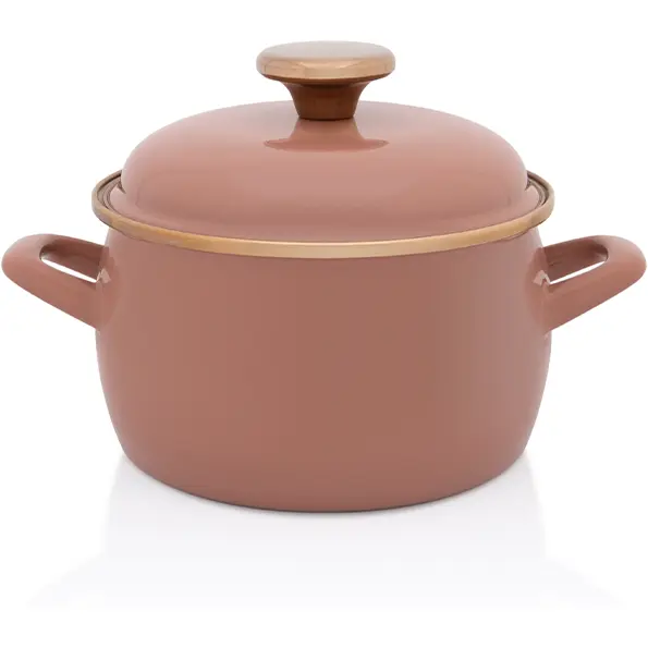 Metalac Oala cu capac Moka Metalac email, 16cm, 2.2l