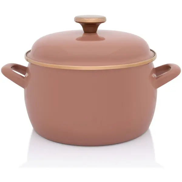 Metalac Oala cu capac Moka Metalacemail, 20cm, 4.2l