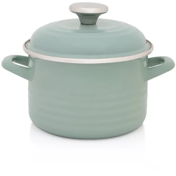 Metalac Oala cu capac Standard Metalacemail,16cm,2l, Verde pastel