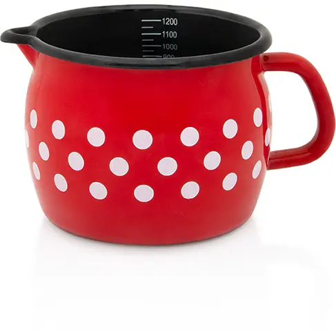 Metalac Oala cu cioc 1.3l Tufne Metalac email/12cm/1.3l