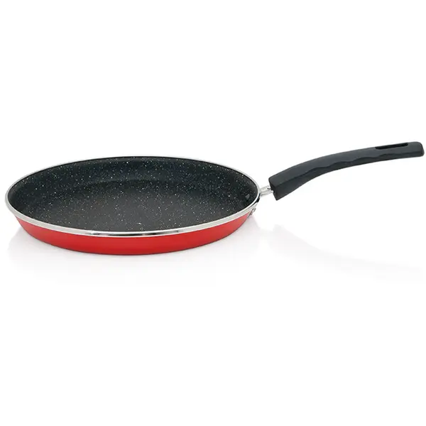 Metalac Tigaie clatite 1l Granit Induction rosu Metalac email/25cm/1l