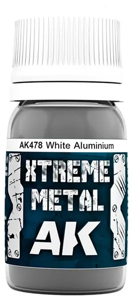 Metalizator AK Interactive - Xtreme White Aluminium (AK478) (30 ml)