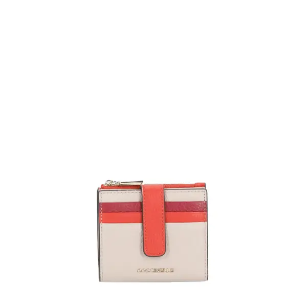 Metallic medium tricolor wallet crab + pear + sandshell