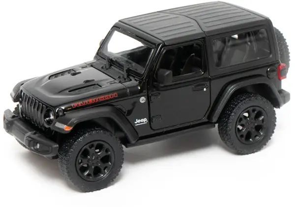Metallică Kinsmart - 2018 Jeep Wrangler, Hard Top, 1:34, negru