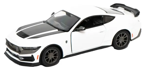 Metallică Kinsmart - 2024 Ford Mustang Dark Horse, 1:38, albă