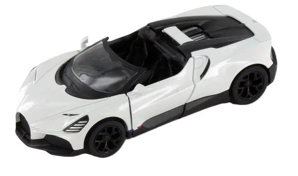 Metallică Kinsmart - Bugatti Mistral, 1:36, albă