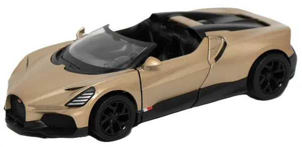 Metallică Kinsmart - Bugatti Mistral, 1:36, aurie