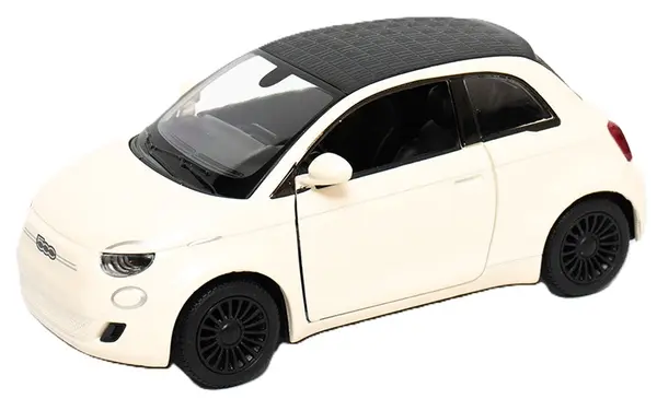 Metallică Kinsmart - Fiat 500e, 1:28, bej