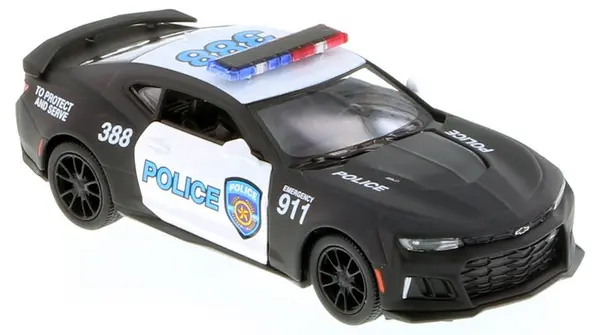 Metallică Kinsmart Police Edition - 2017 Chevrolet Camaro ZL1, 1:38, neagră