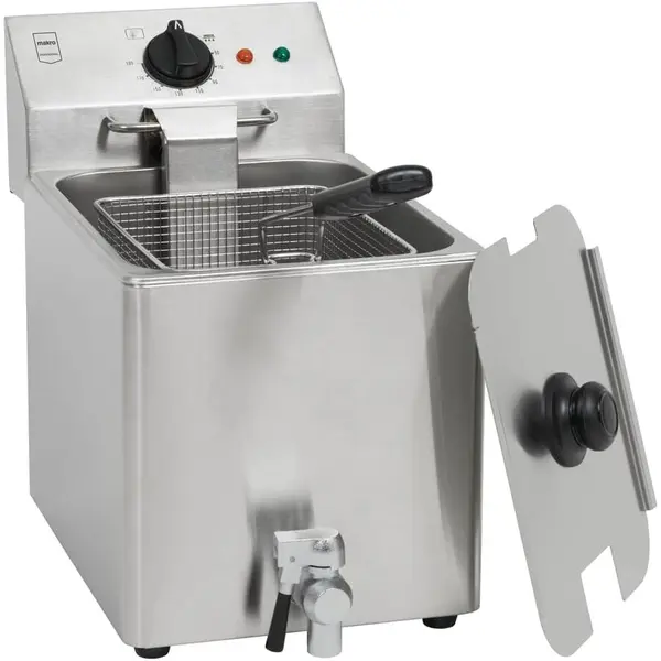Metro Friteuza profesionala cu Robinet Golire GDF3008 8 L, 3250 W, INOX
