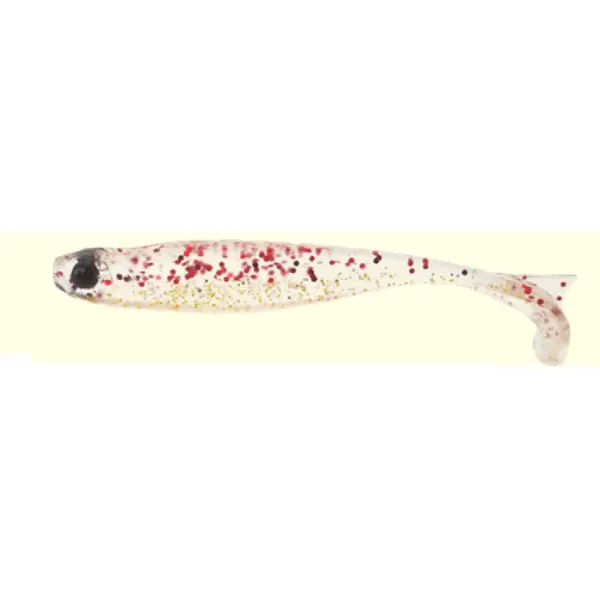 Mezashi Keel Tail Minnow 8.8cm Red Gold Glitter