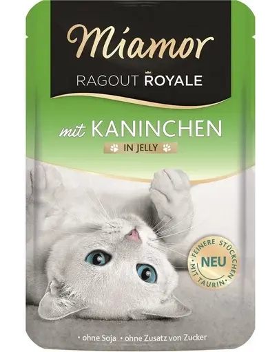 MIAMOR Ragout Royale in Jelly Rabbit iepure in aspic pentru pisica 100 g