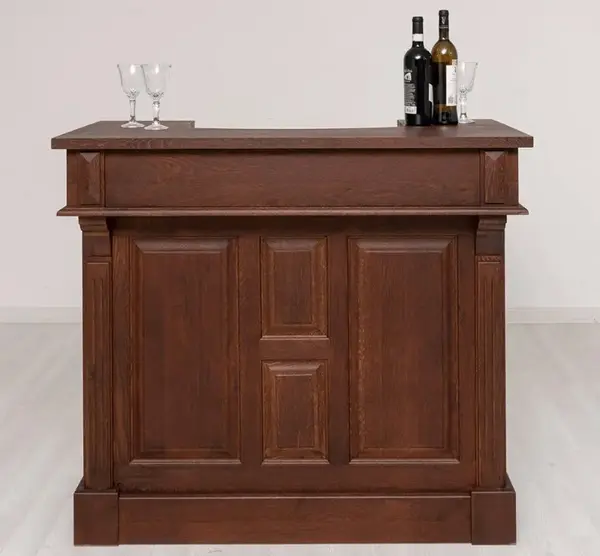 Mic mobilier cafenea 120 stejar, blat stejar cu finisaj Lacuit