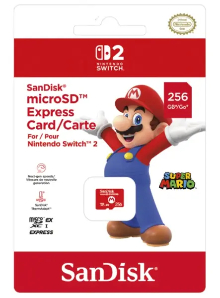 Micro Sd Card Sandisk Mario Logo