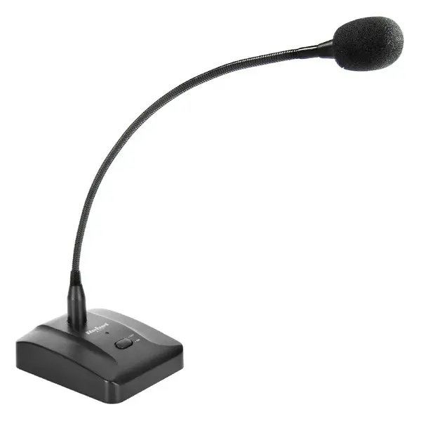 Microfon conferinta cu stativ pentru anunturi MH35A, 2000 Ohmi, 43dB, XLR, negru, Rebel MIK2042