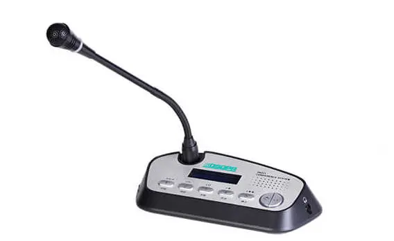 Microfon delegat de masa cu 5 butoane pentru vot DSPPA D6222, 24V, 1.5W