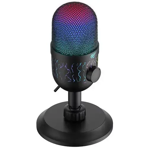 Microfon Gaming HAVIT GK52, iluminare RGB, USB-A, 1.8m (Negru)