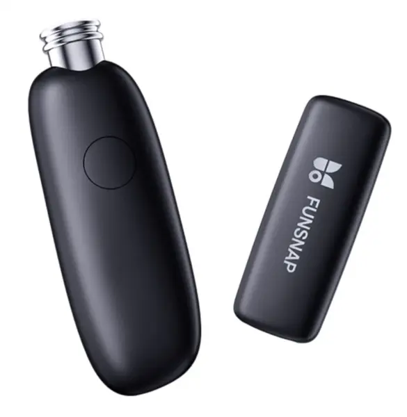 Microfon lavaliera wireless Funsnap Mic Tok Type-C, Black, Captare sunet 360 , Reducere zgomot, Compatibilitate: iPhone, iPad, Android, DSLR, PC, Utilizare: Vlogging, Scoala Online, Live streaming