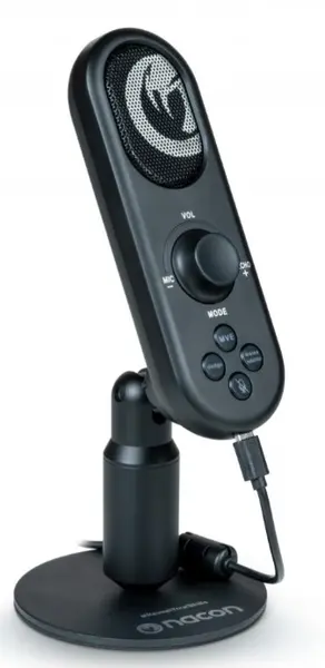 Microfon Nacon - PC Streaming, negru