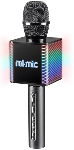 Microfon pentru copii Mi-Mic - Cu efecte, gri