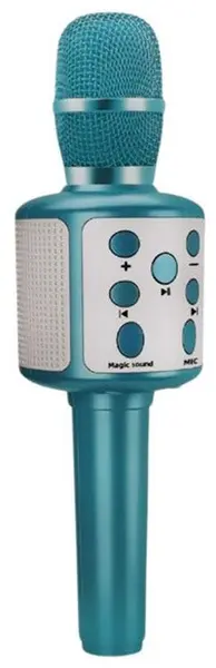 Microfon pentru copii Raya Toys - cu boxă Bluetooth, albastru