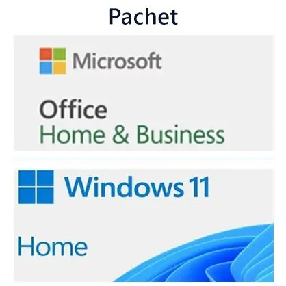 Microsoft Pachet Software Microsoft Windows 11 Home OEM DVD + Office Home and Business 2024 BOX, 1 PC, Licenta Permanenta