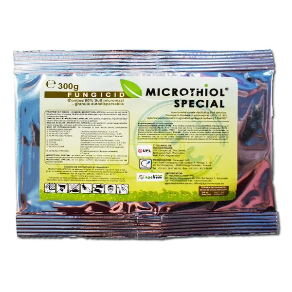 Microthiol Special 300 gr fungicid de contact pe baza de Sulf, UPL, fainare (castraveti, mar, cereale paioase, piersic, coacaz, silvicultura, vita de vie) - Default Title