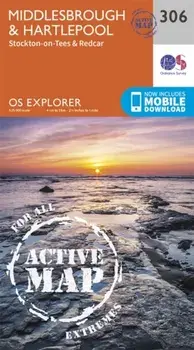 Middlesbrough and Hartlepool, Stockton-on-Tees and Redcar. September 2015 ed, Sheet Map/Ordnance Survey