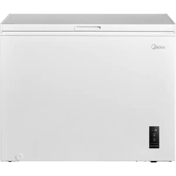 Midea Lada frigorifica Midea MDRC345FEE01,Clasa E, independenta, Inaltime 85 cm, Capacitate neta totala 249 L, Alb