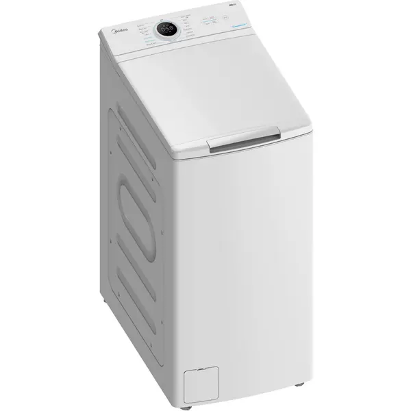 Midea Masina de spalat rufe verticala Midea, MF100T60B/W, 6 kg, 1200 rpm, 40x61cm, clasa A, Alb