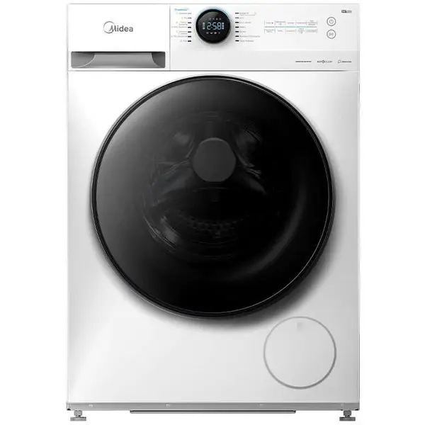 Midea Midea MF200D80WB/W-HR Washing Machine with Dryer, A/E, Front loading, Depth 47,5 cm, Washing 8 kg, Drying 6 kg, White