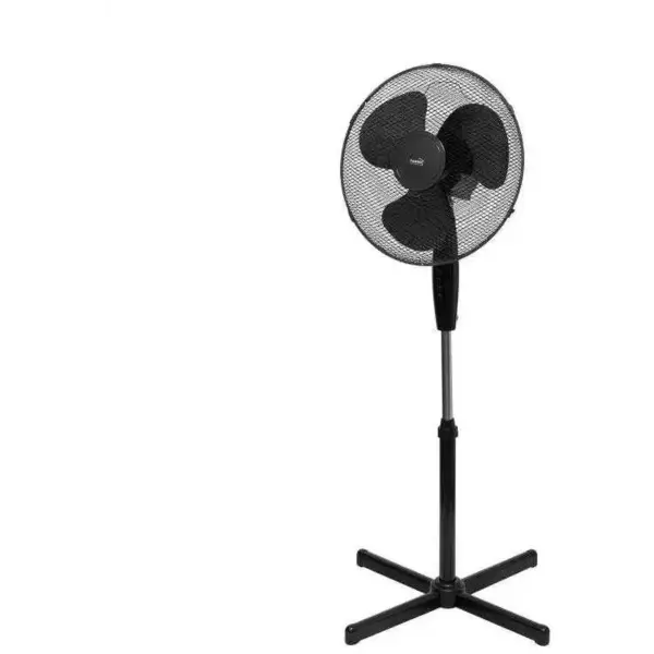 Midea Ventilator cu Picior Midea FS40-21M(BK) 3 Trepte Putere, Inaltime Reglabila, Baza Stabila 40W, Negru