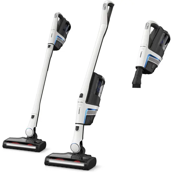 Miele - Aspirator vertical Triflex HX2 Blue Pulse, HEPA, Lotus White/Blue Pulse