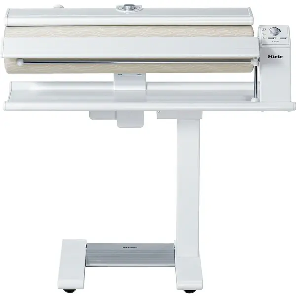 Miele Calandru Miele, selector temperatura, panou comanda din aluminiu, indicatoare luminoase, tambur 83 cm, 5 viteze de calcare, Alb