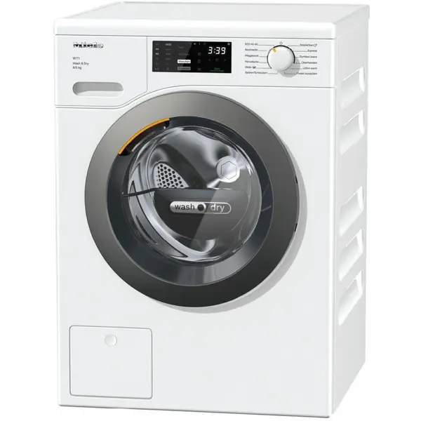 Miele Masina de spalat rufe cu uscator Miele WTD160 WCS PowerWash, 8 kg/5 kg, 1500 rpm, Clasa A, Alb