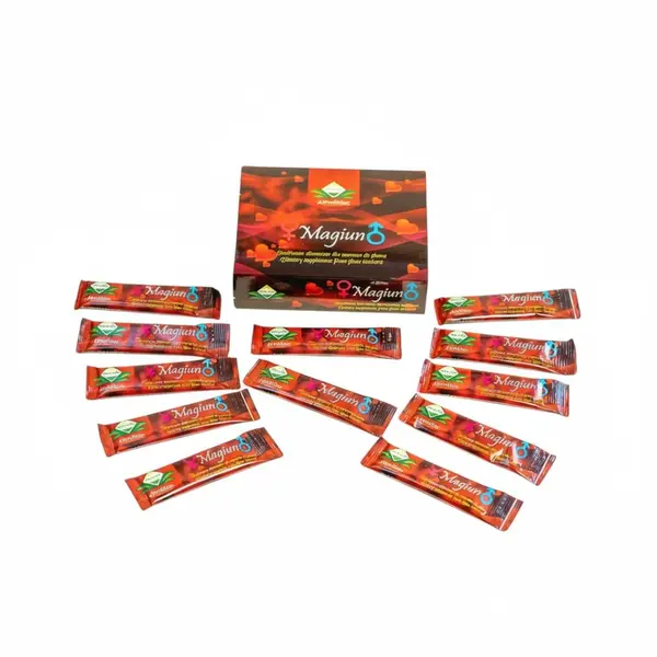 Miere afrodisiaca Themra - Magiun, pentru imbunatatirea potentei si cresterea libidoului, unisex, 12 plicuri x 12 g