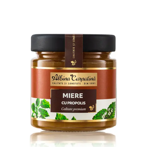 Miere cu propolis, 270g, Albina Carpatina