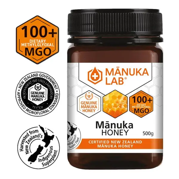 Miere de Manuka MGO 100+ naturala din Noua Zeelanda, 500g, Manuka Lab