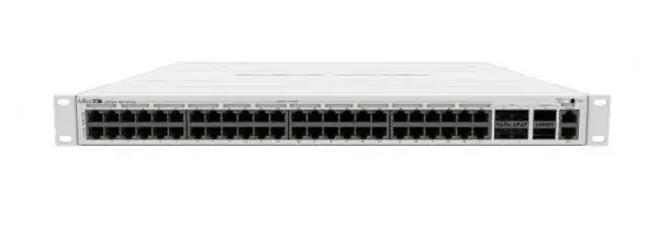 Mikrotik CRS354-48P-4S+2Q+RM, Switch PoE, 48 Porturi Gigabit 802.3af/at, 700W, Rackabil, 4xSFP, 2x QSFP, Racire activa, Cu management avansat