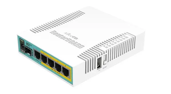 Mikrotik hEX Poe, RB960PGS, Router Ethernet 4 porturi PoE pasive 12-57V
