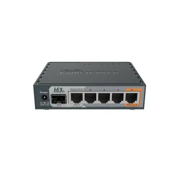 MikroTik Router MikroTik hEX S RB760iGS L4 256MB 5x GbE port 1x GbE SFP
